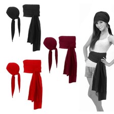 Pirate Head Scarf Hat Headband Accessories for Men Pirate Costume Set for