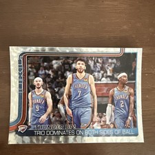 2025-26 Topps-Shai Gilgeous-Alexander,Chet Holmgren,Alex Caruso#288 Crackleboard