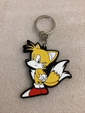 Sonic the Hedgehog TAILS keychain rubber viny...