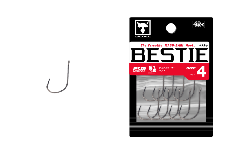* JACKALL BESTIE Single Hooks, Size Variation