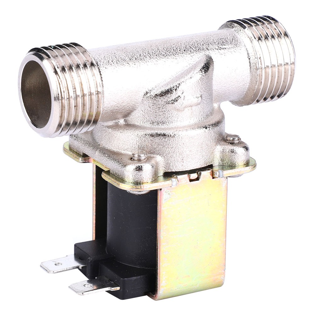 New DC24V G1/2 NC Brass Electric Solenoid Valve Normally Closed Water Inlet