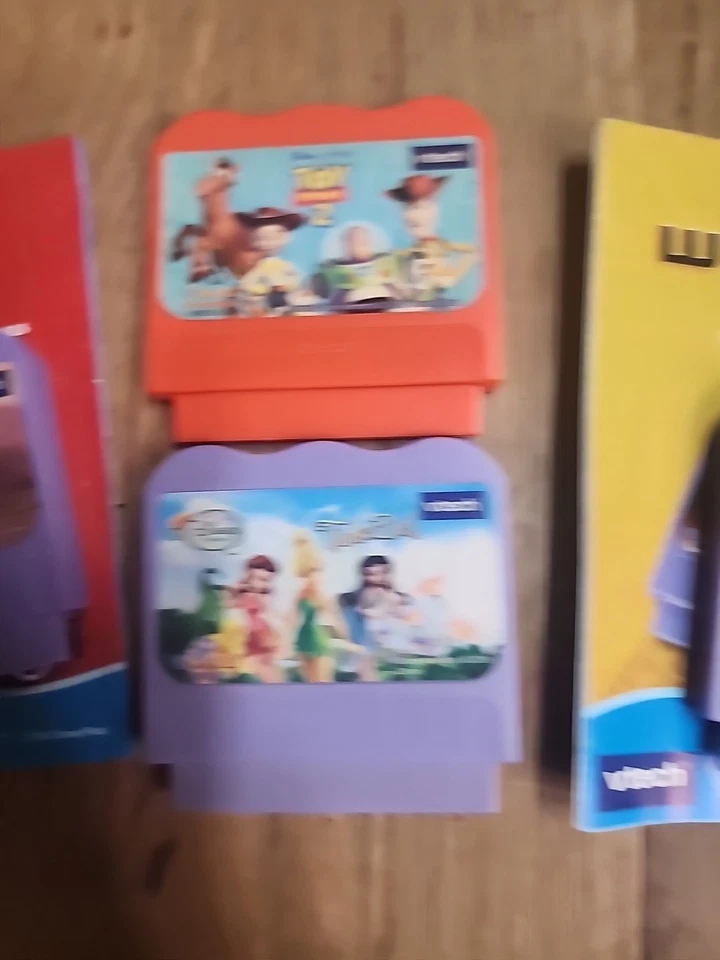 Vtech VSmile Lot Of 4 Video Games Disney, Cars, Tinkerbell, Toy Story 2, Wall E - Image 3 of 4