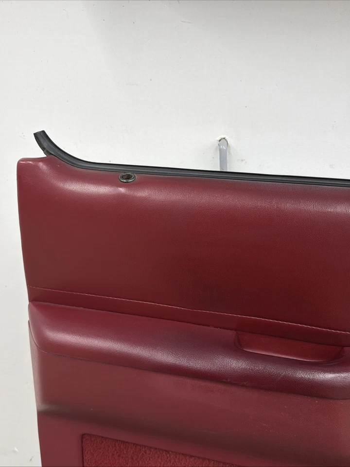 1989-1992 Ford Bronco II/Ranger Manual Door Panels OEM Red - Image 3 of 4