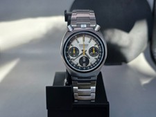 Citizen Bullhead Revisionato Panda Dial Flyback 4-901177 Y Chronograph 67-9011