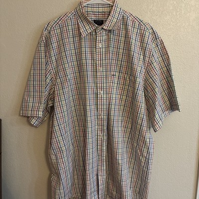 Paul & Shark Shirt Mens XL Multicolor Plaid Cotton Button Down Yachting Preppy