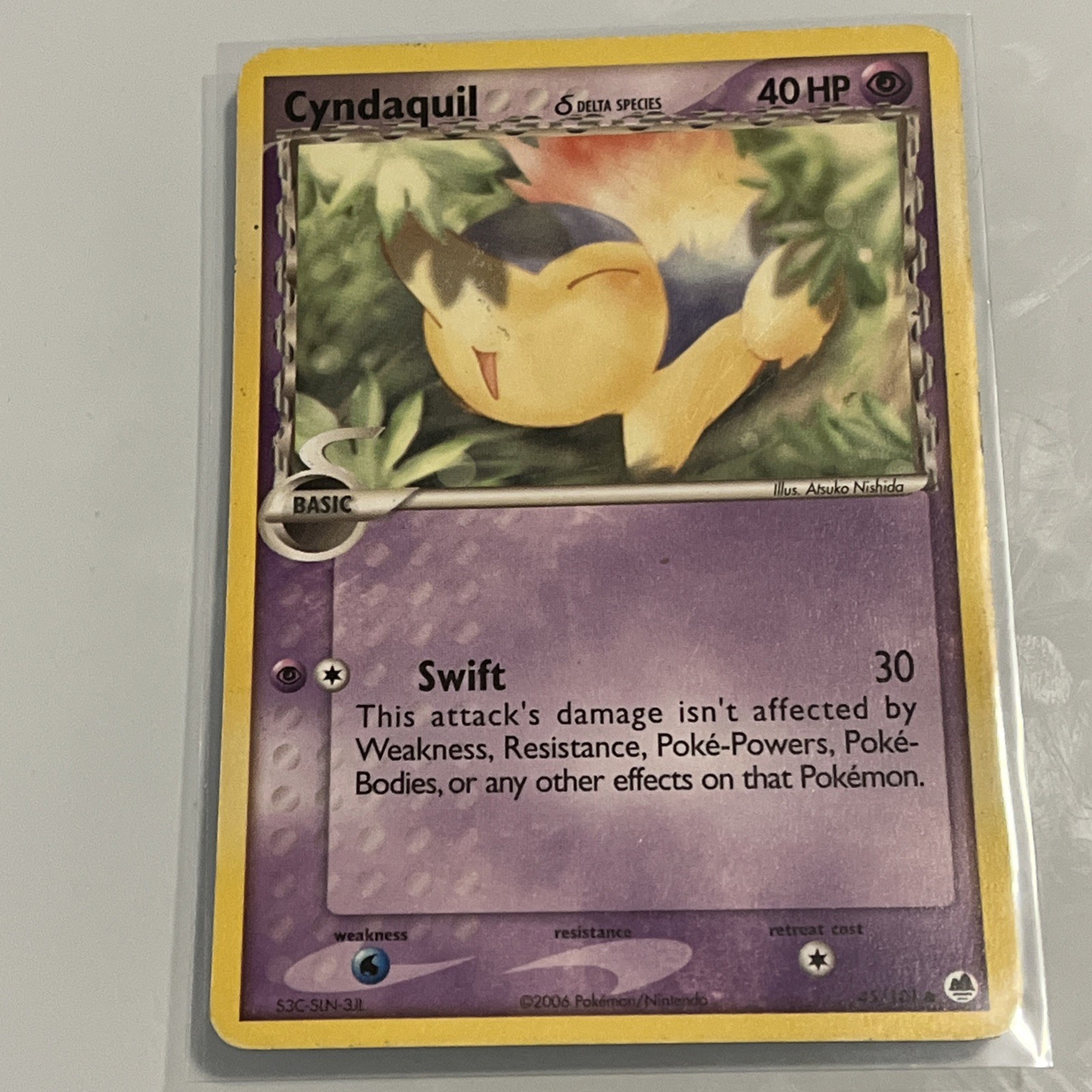 Dragon Frontiers #45/101 Cyndaquil (Delta Species) - LP