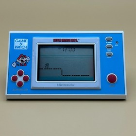 SUPER MARIO BROS. Nintendo Game & Watch YM-105 New Wide Series w/ Box 1988