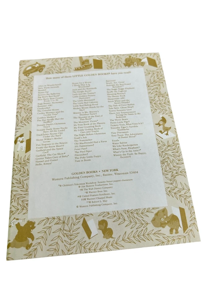 Bunnies Counting Book 203-58 Little Golden Book Vtg HC Early Learning Numbers - Imagem 4 de 4