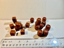 Lot of Plastic assorted cargo barrels and crates Nice detail. 20 total pieces.