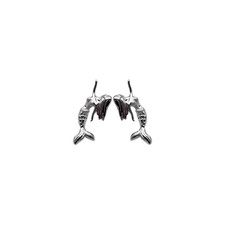 Sea Siren Studs Earrings 925 Sliver Ocean Theme Mermaid Jewelry Free Shipping