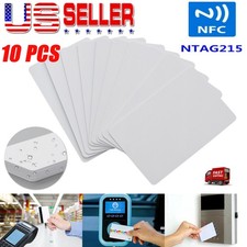 10X NTAG215 Blank NFC Tags RFID Card PVC Waterpoof for TagMo Android Compatible