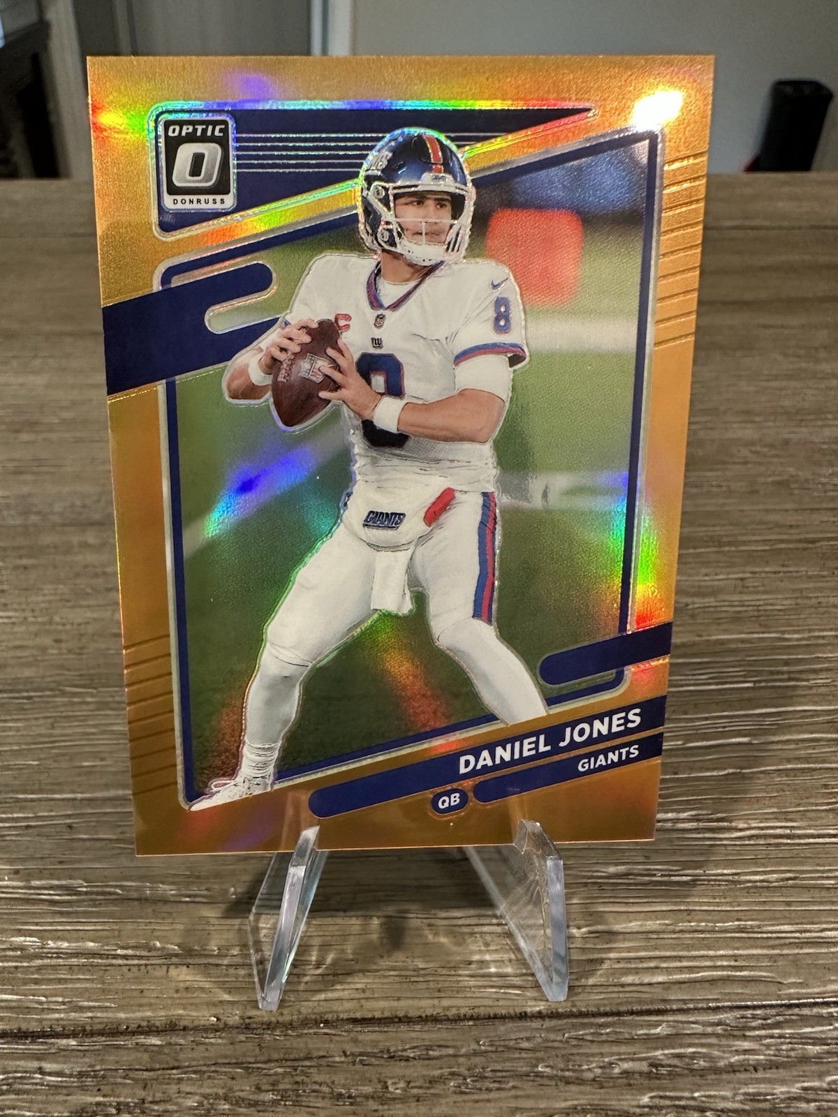 2021 Donruss Optic Orange Prizm /199 Daniel Jones #15