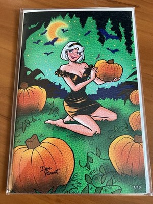 Archie Sabrina Teenage Witch Halloween Pumpkin Patch Magic Unleashed Leathered