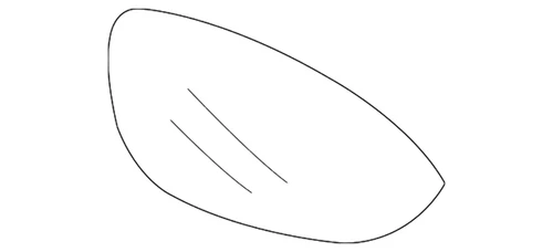 New Genuine BMW Mirror Glass Heated Plane Lef (2009-2020) OE 51167251687