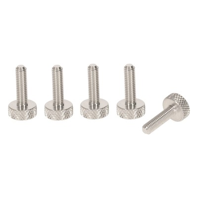 PrecisionGeek M3 x 15 mm viti a testa zigrinata in alluminio (set di 5