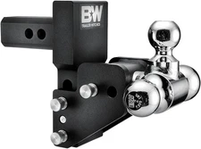 B&W Trailer Hitches MultiPro Tow & Stow Adjustable Hitch Ball Mount... 