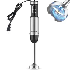 Immersion Blender Handheld, 800W Powerful Electric Hand Blender with Titanium