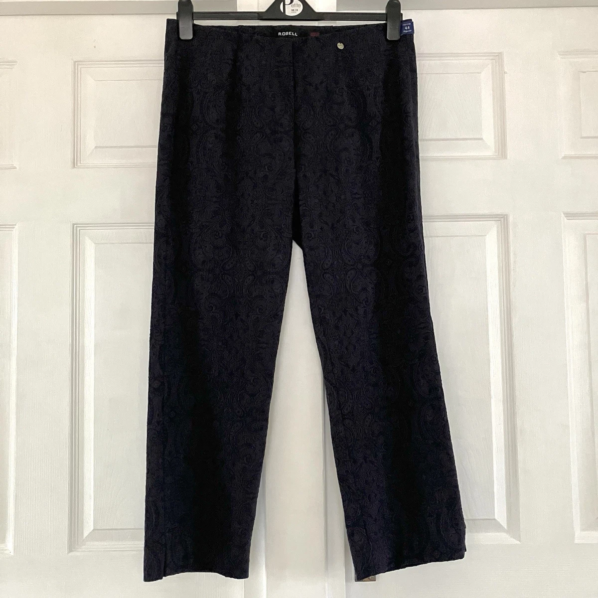 Pantalon Large à Patte D'éléphant (wide Leg) BEBE - Taille 6, Motif Paisley - Neuf Avec étiquettes