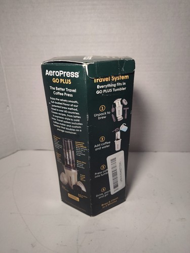 85276082523 AeroPress Go Plus Coffee Maker with cup Cream AeroPress NEW OPEN BOX - Picture 2 of 5