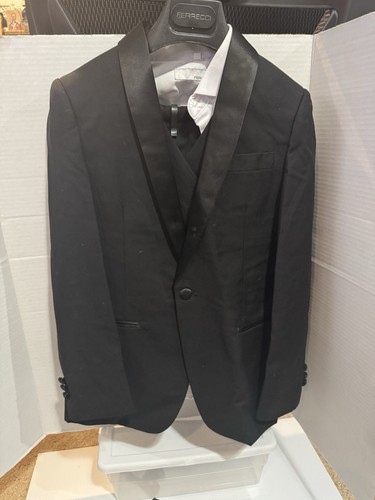 5-Piece Black Suit - Boys Size 10 - Great For Wedding Ferrecci Set - Picture 5 of 12