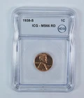 1938-S Lincoln Wheat Cent MS66 RD ICG