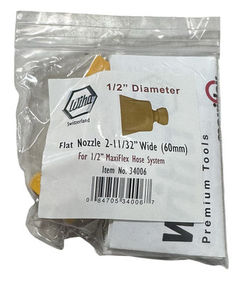 Wiha Flat Nozzle 2-11/32'' Wide for 1/2'' MaxiFlex Hose System