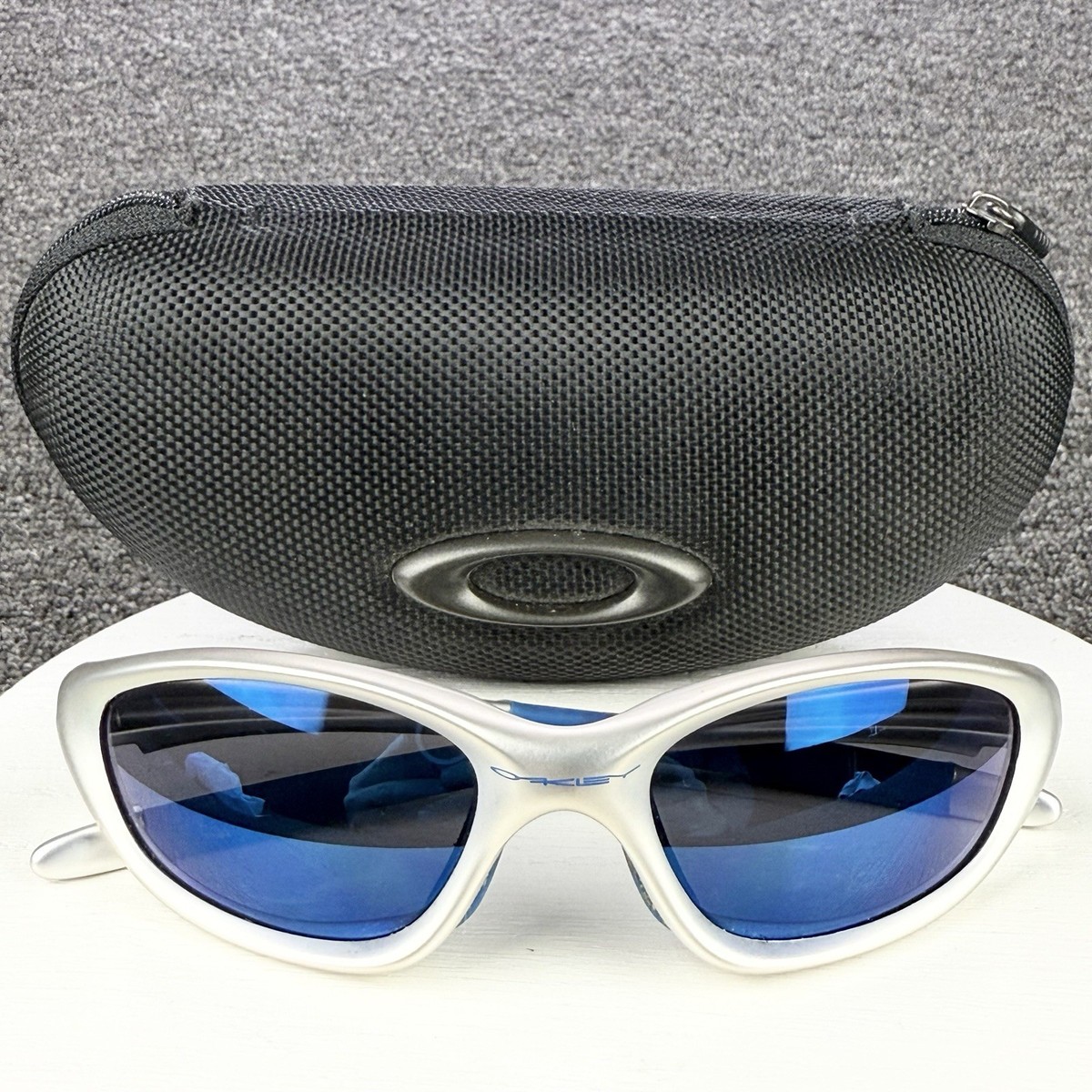 Oakley Twenty XX FMJ Sunglasses Silver Ice Blue Iridium Lens