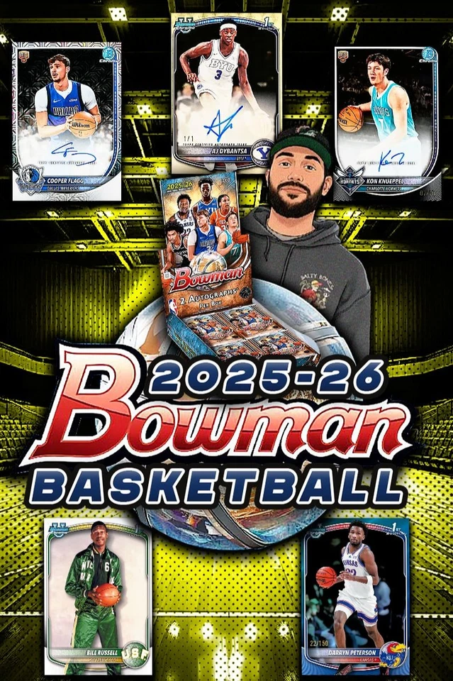 BOWMAN BASKETBALL WITH DINO!~ RANDOM TEAMS @ $1~ GOOD MORNING