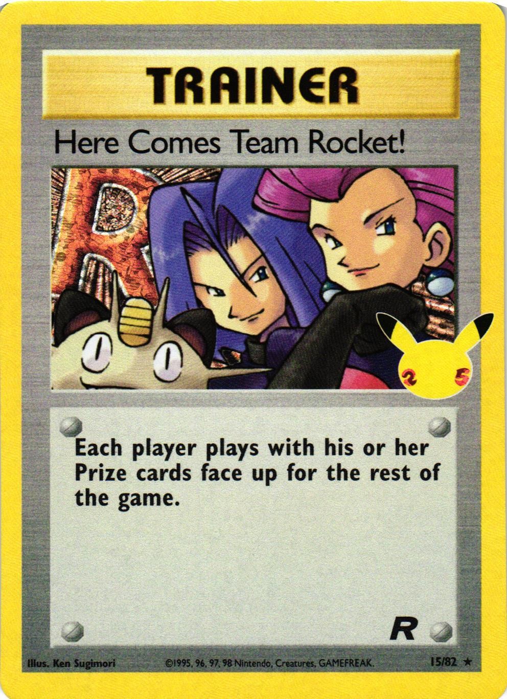 Pokemon TCG- Here Comes Team Rocket! 15/82 Celebrations: Classic Collection - NM