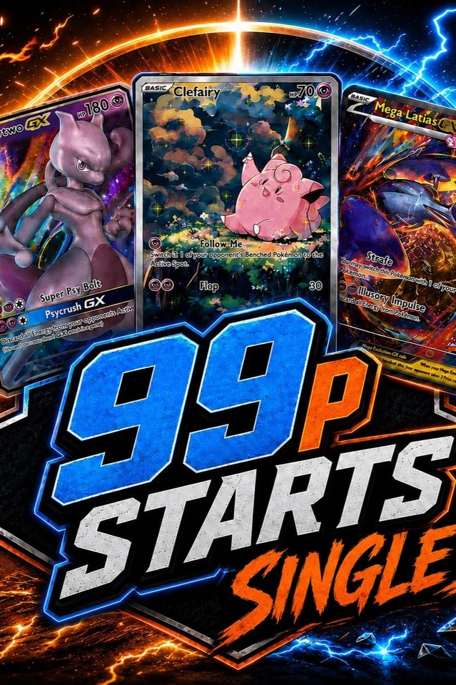 99p singles and pack rip