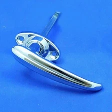 Non locking exterior door handle with raised rib - 44mm escutcheons.