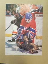 Brian Hayward Canadians Autographed Photo Magazine Page hockey NHL signed