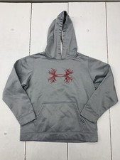 Under Armour Kids Gray Pullover Hoodie Size YXL