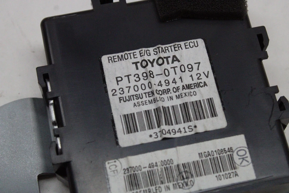 Módulo de arranque remoto Lexus CT 200H 2013 PT398-0T097 OEM 11 12 13 14 15 Foto 2 de 4