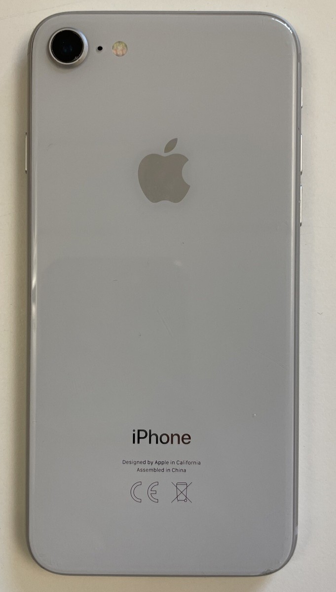 Apple iPhone 8 - 64GB - White, Unlocked , Cracked Screen 92