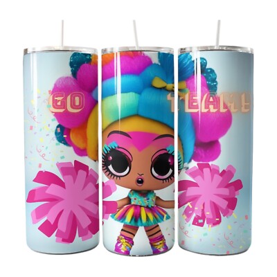 Customized 20oz Stainless Steel Skinny Tumbler-LOL Doll-Go team-Daughter-Gift