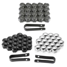 20Pcs 17/19/21mm Truck Car Rims Wheel Nut Screw Cover Lug Dust Bolt Cap Hub Caps