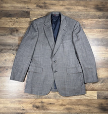 Austin Reed of Regent Street Blazer 42R Gray Plaid Tailored Wool Mens Jacket