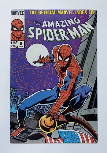 The Official Marvel Index To The Amazing Spiderman #8 noviembre 1985 Marvel Comic - Imagen 1 de 4