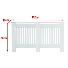 Radiator Cover White Modern Traditional Wood Grill Cabinet Shelf Furniture MDF