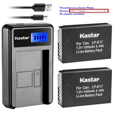 Kastar Battery LCD USB Charger for Canon LP-E17 LC-E17  Canon EOS 760D Camera