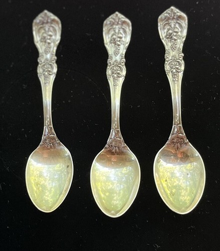 3pcs Reed & Barton Francis I Vintage Sterling Silver Demitasse Spoons