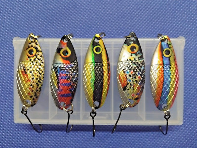 SET 5/6 AEW SUPER NATURAL SPOONS BLINKER TROUT FORELLEN WOBBLER UL KÖDER LURES