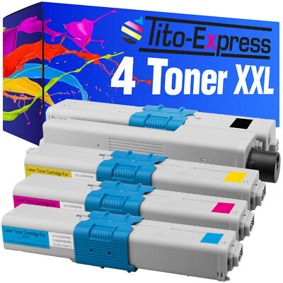 Laser Toner Kartuschen Patronen PlatinumSerie 4er Set für OKI C310 C 310 C330 C 