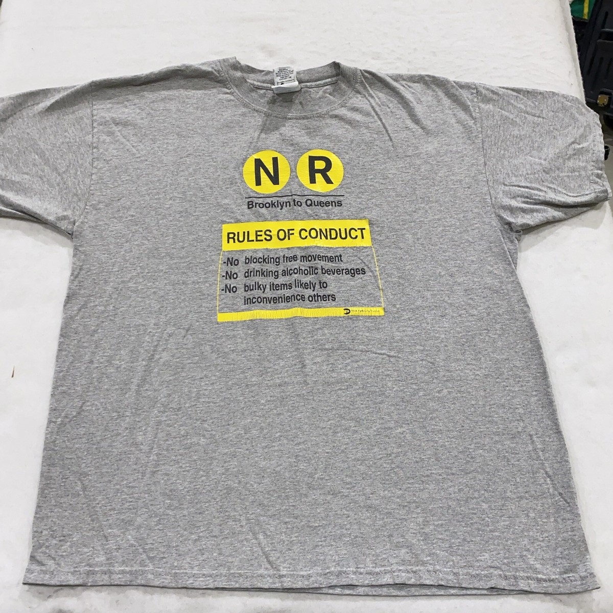90sヴィンテージ　ブルックリンクイーンズ　ニューヨーク地下鉄　Tシャツ 90sヴィンテージ ブルックリンクイーンズ ニューヨーク地下鉄