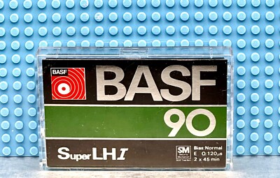 Lot 2 Cassettes BASF LH-SM 90 Min - Vintage 1977, Neuves Sous Blister, Type I