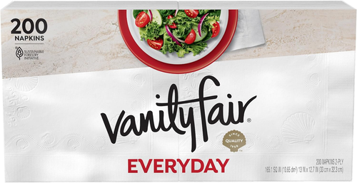 Everyday Paper Napkins, 200 Count, Disposable Napkins Made Soft and Smooth