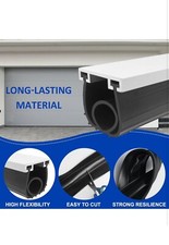NEW Garage Door Weather Seal Strip 10ft Black Bottom Rubber