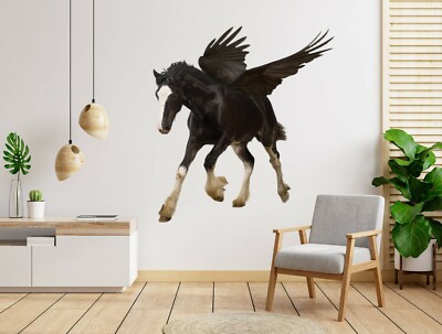 3D Pferd H325 Tier Wallpaper Wandbild Poster Wandaufkleber Abziehbild Hone
