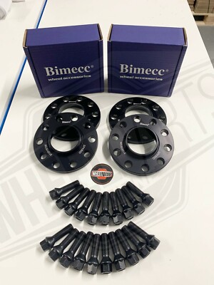 20mm X 4 Alloy Wheel Spacers BMW 1 2 3 4 5 SERIES M14X1.25 + Bolts Bimecc